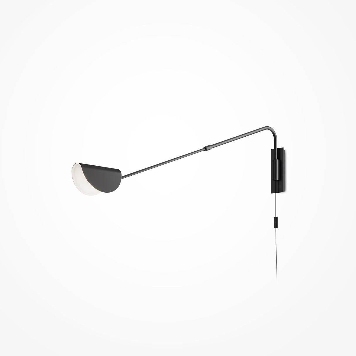 Sleek Black Mollis Wall Lamp - Contemporary Design