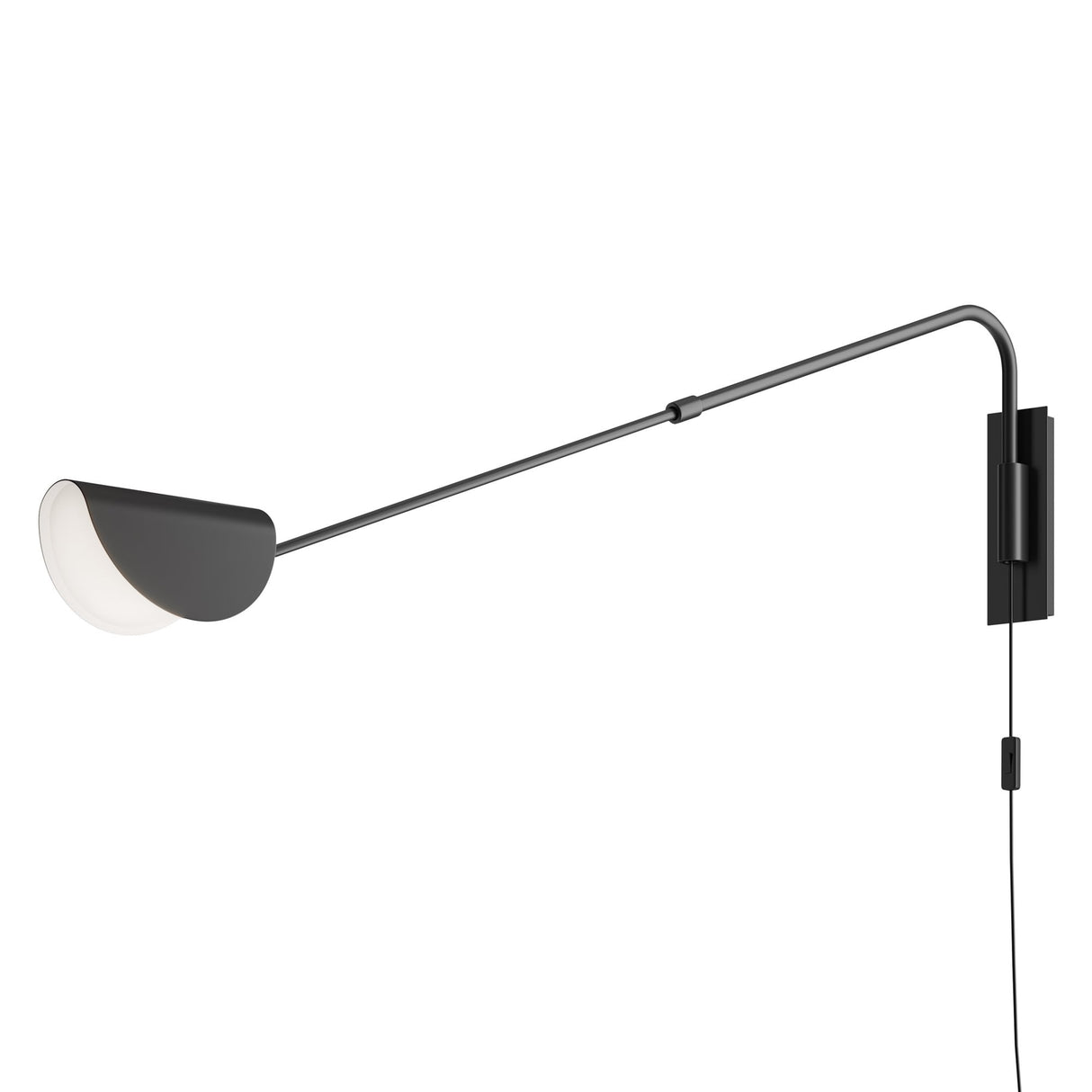 Sleek Black Mollis Wall Lamp - Contemporary Design