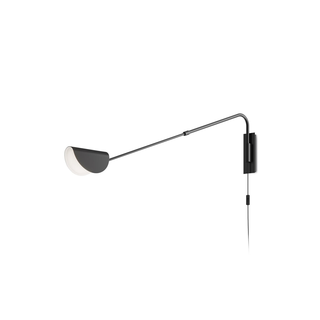 Sleek Black Mollis Wall Lamp - Contemporary Design