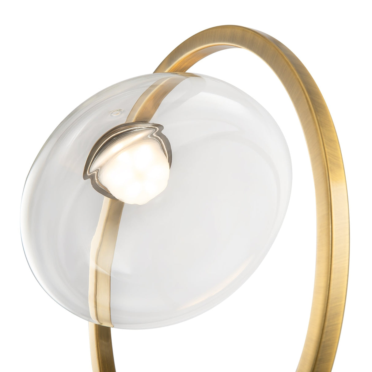 Lunar Brass Wall Light with Frosted Glass Dome - Modern Elegance by Maytoni