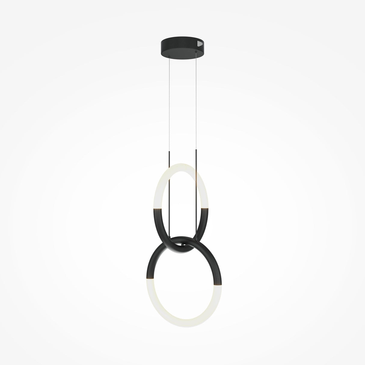 Sleek Modern Black Node Pendant Lamp