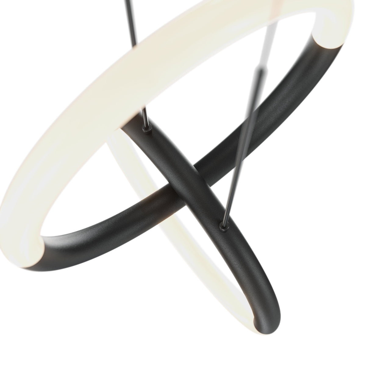 Sleek Modern Black Node Pendant Lamp