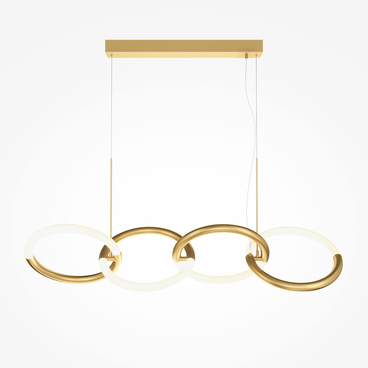 Sleek Gold Modern Pendant Light with Adjustable Light Rings