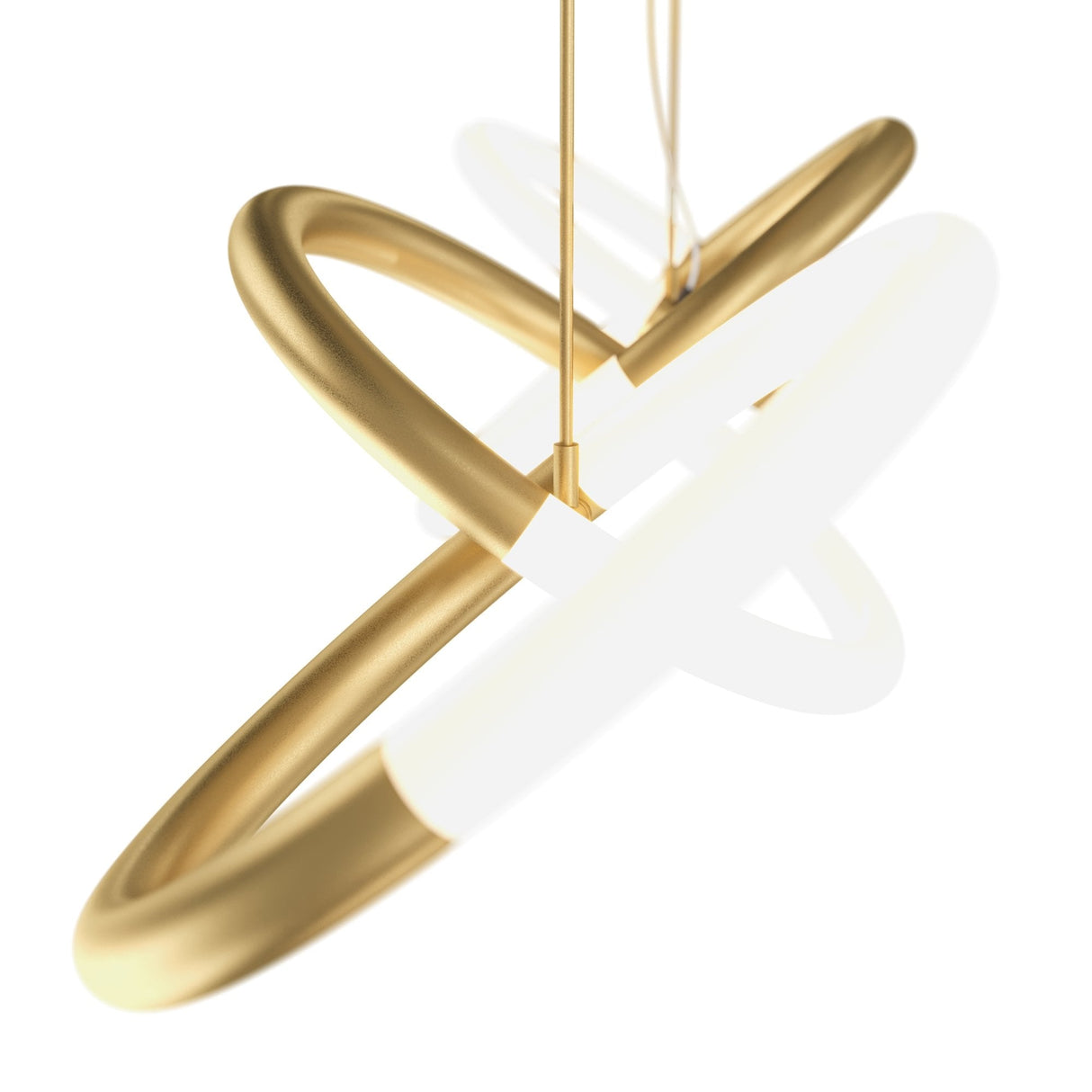 Sleek Gold Modern Pendant Light with Adjustable Light Rings