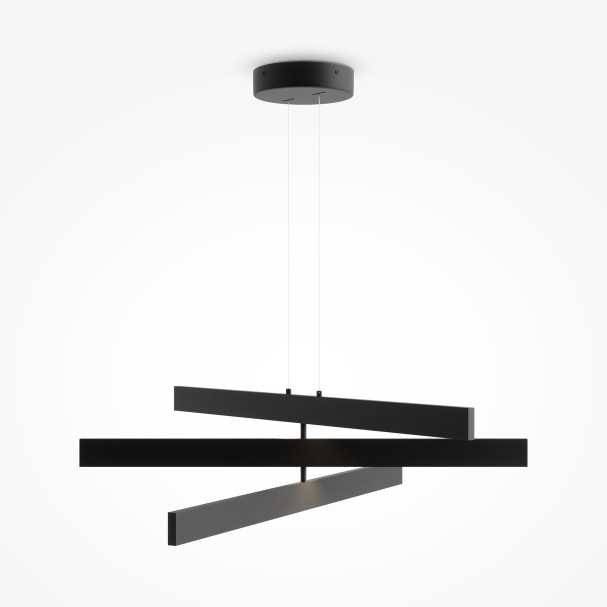 Sleek Black Origami Pendant Light - Modern Elegance