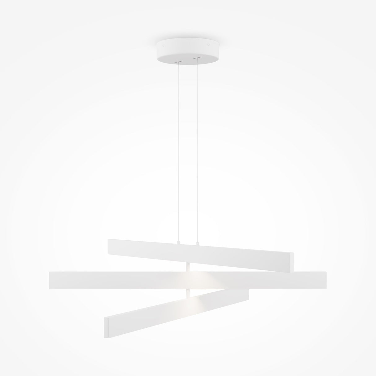 Contemporary White Origami Pendant Light