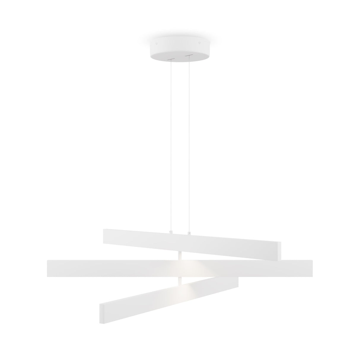 Contemporary White Origami Pendant Light
