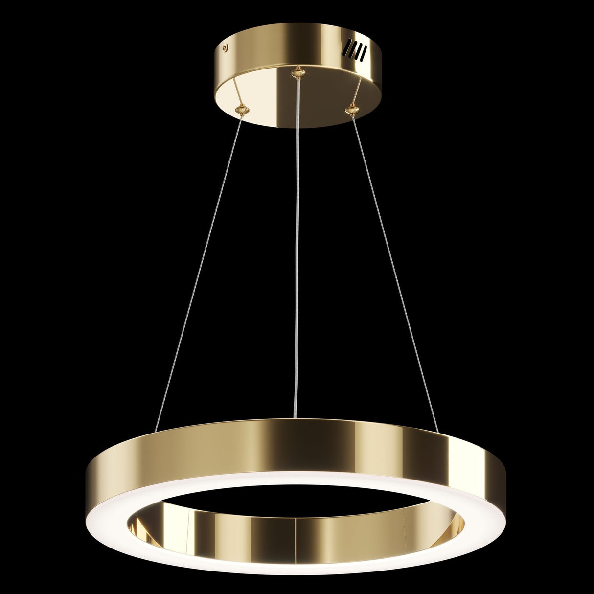 Contemporary Brass Saturno Pendant Light - Sleek Modern Design