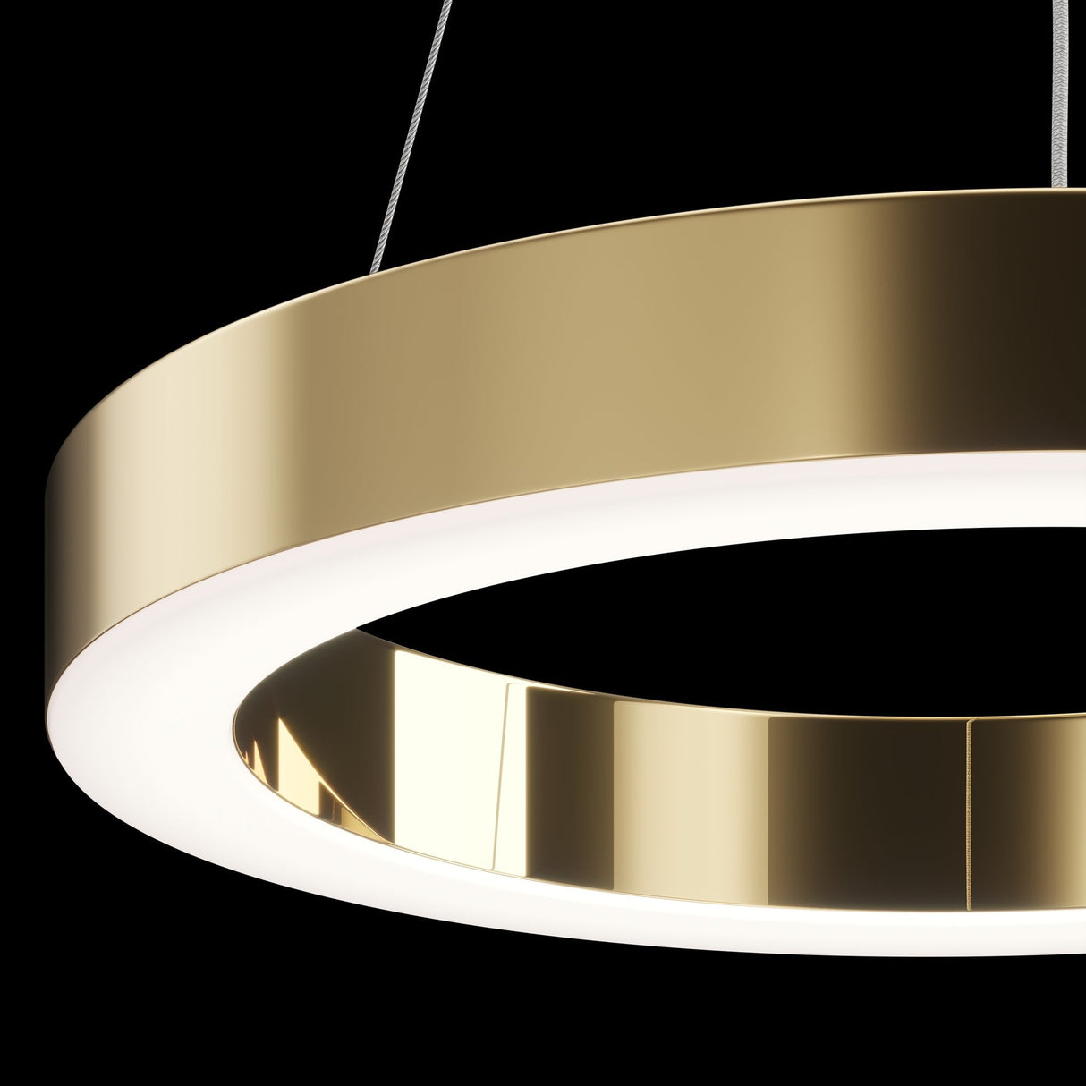 Contemporary Brass Saturno Pendant Light - Sleek Modern Design