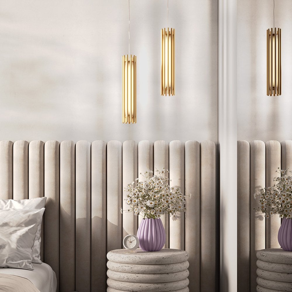 Elegant Brass Sonata Pendant Light