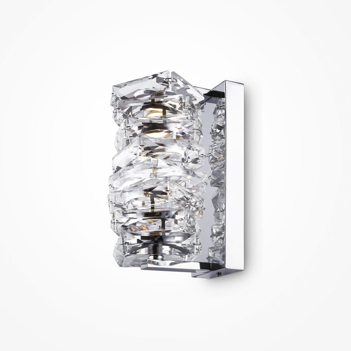 Sleek Chrome Glass Wall Lamp - Modern Coil by Maytoni