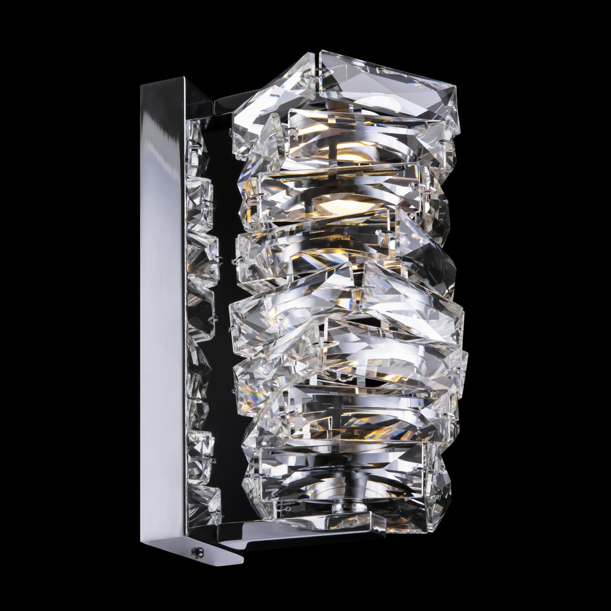 Sleek Chrome Glass Wall Lamp - Modern Coil by Maytoni
