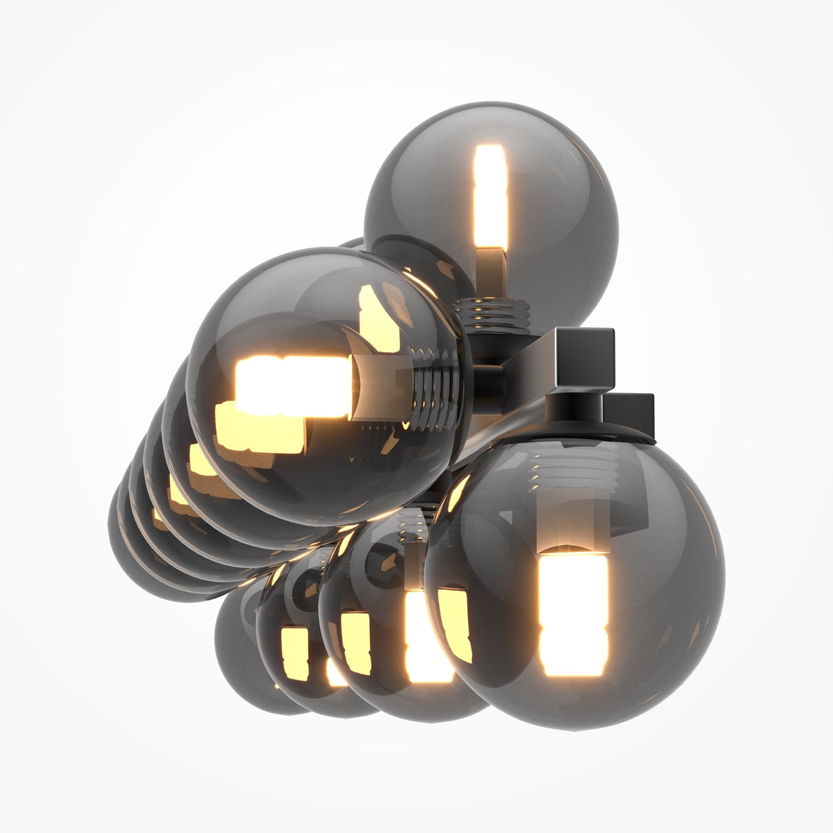 Sleek Black Modern Wall Lamp - Dallas Collection
