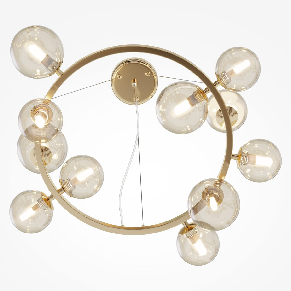 Contemporary Gold Sphere Pendant Light - Dallas Collection