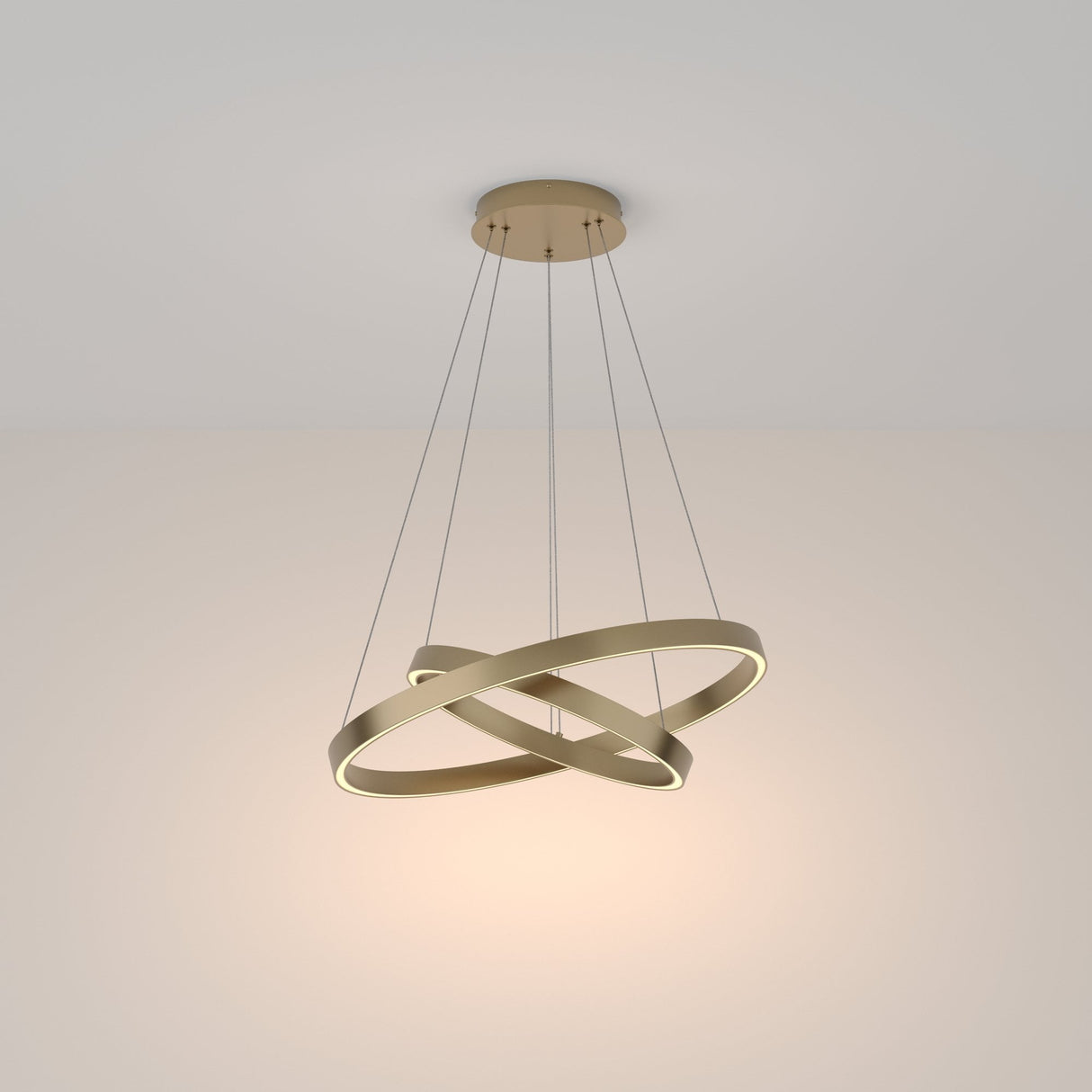 Brass Elegance - Modern Rim Pendant Light by Maytoni
