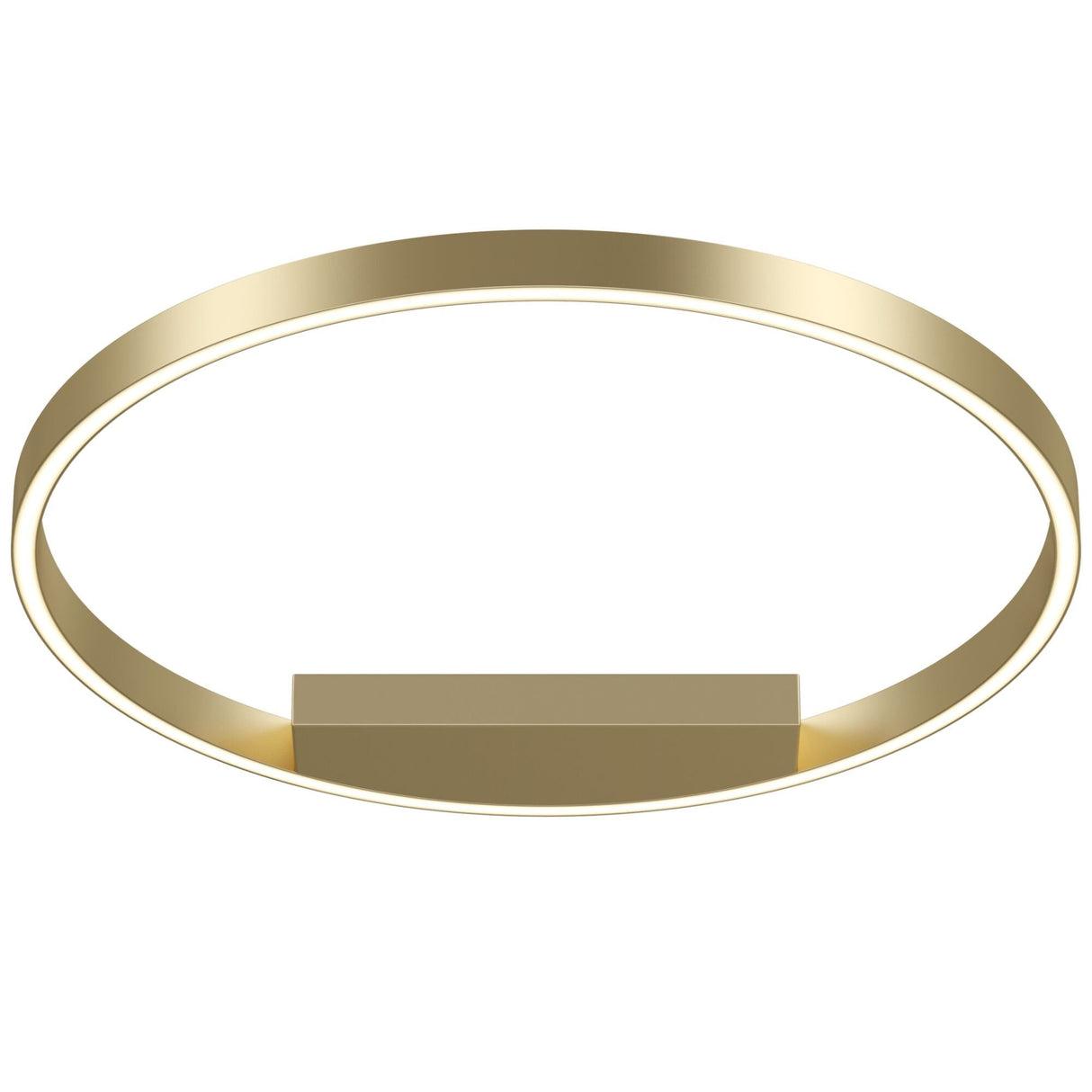 Contemporary Brass Circle Ceiling Light - Rim Series
