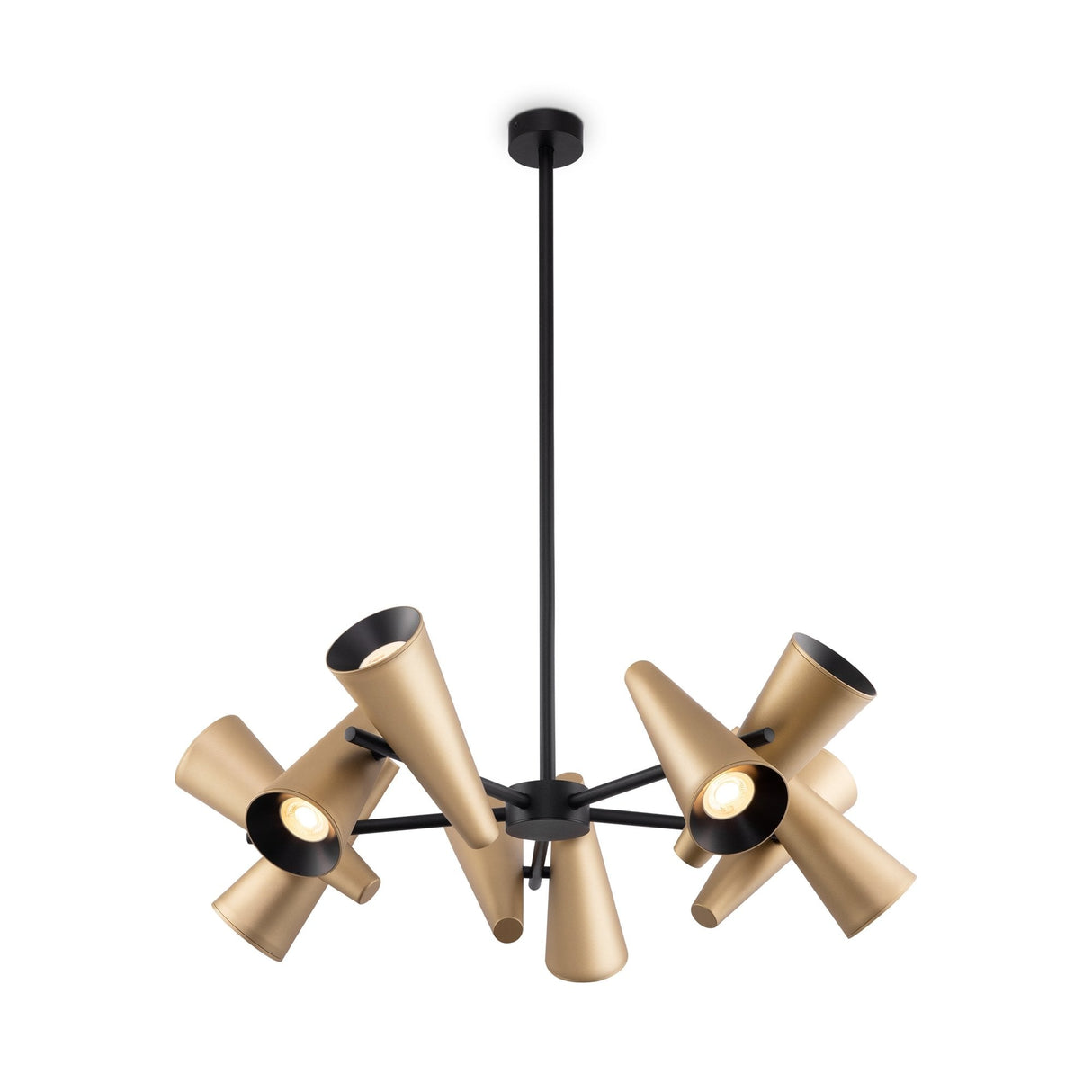 Sleek Brass Giro Pendant Lamp with Adjustable Height