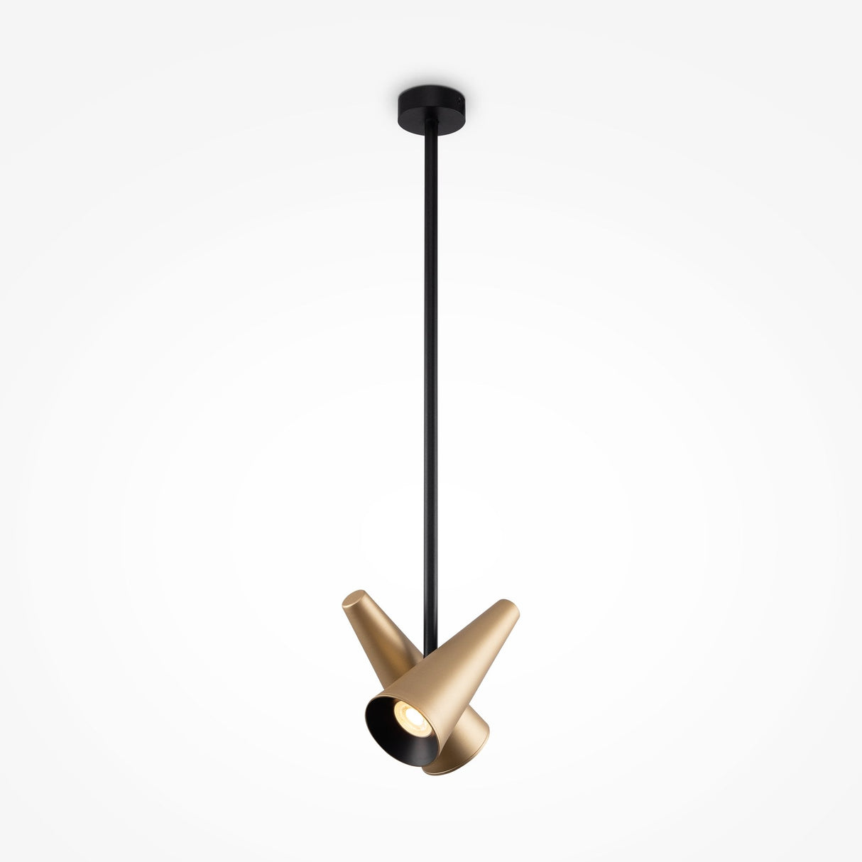 Elegant Brass Cone Pendant Light - Maytoni Giro Collection