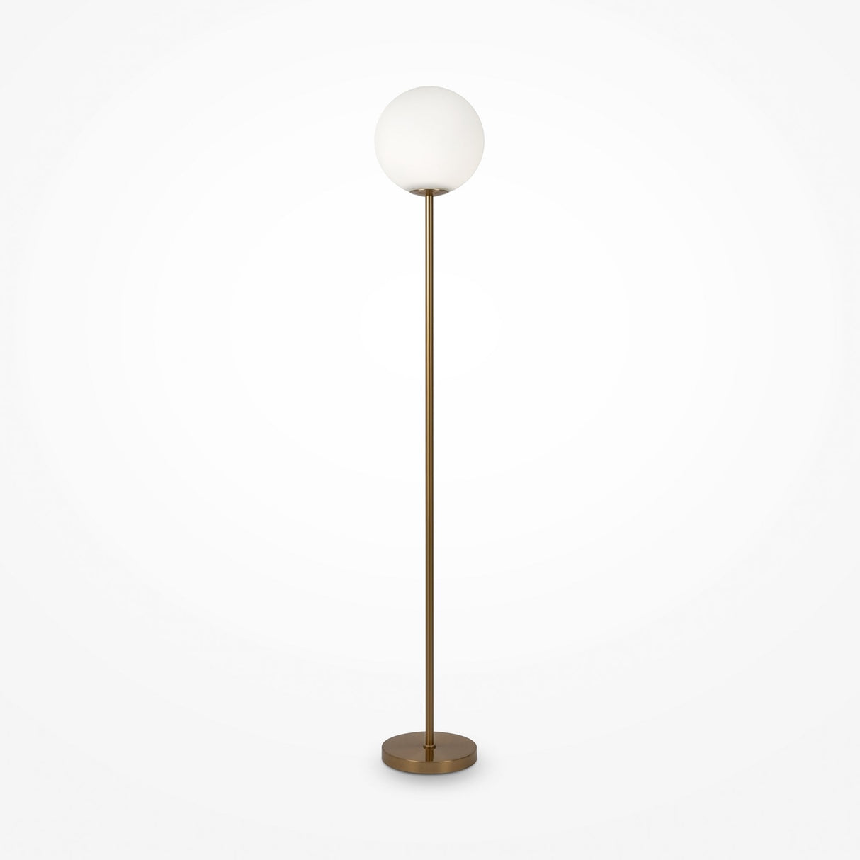 Contemporary Brass Ring Floor Lamp by Maytoni