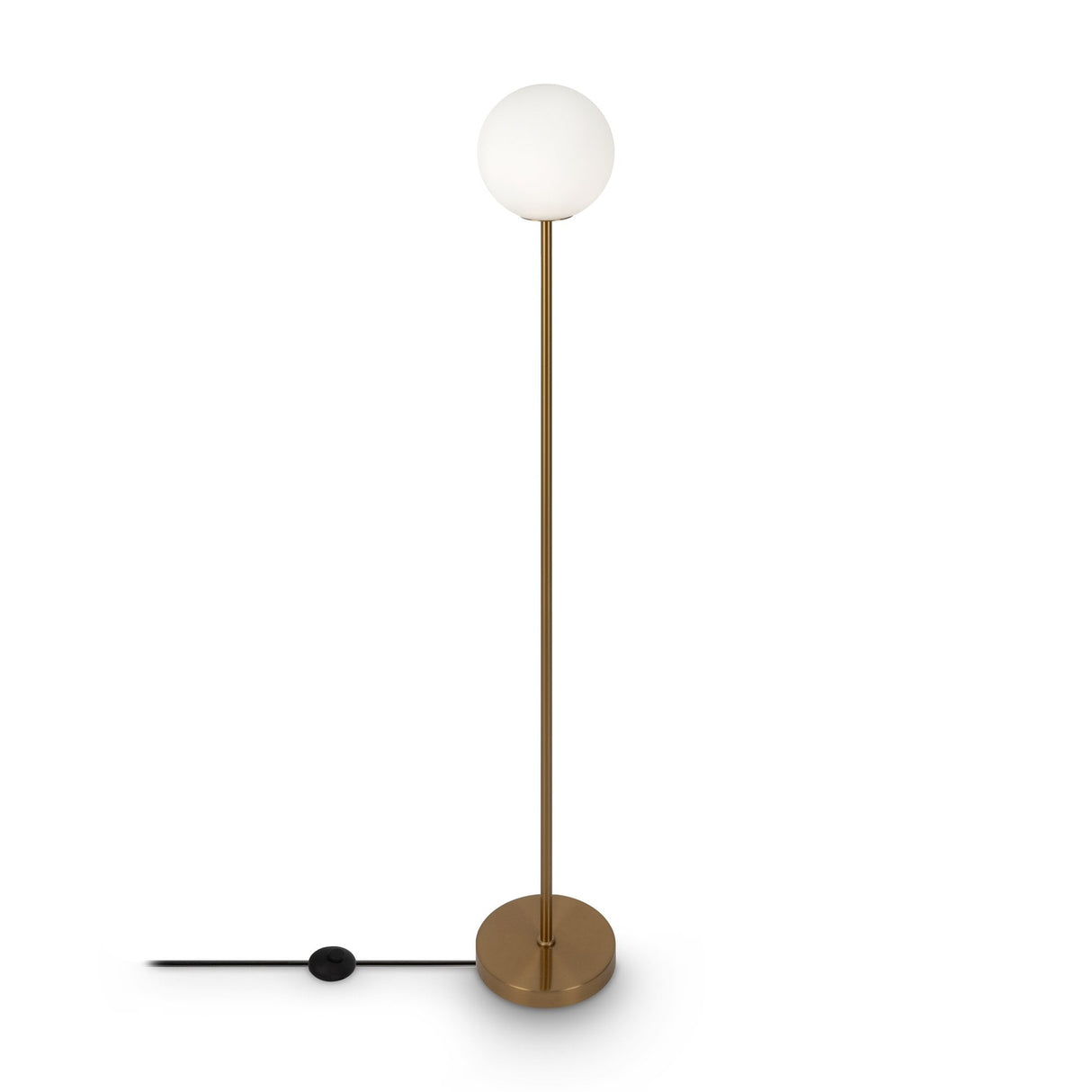 Contemporary Brass Ring Floor Lamp by Maytoni
