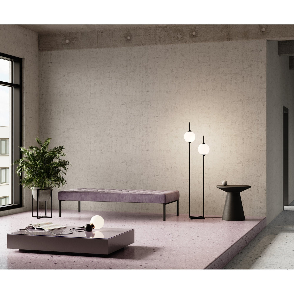 The Sixth Sense Modern Floor Lamp - Black by Maytoni