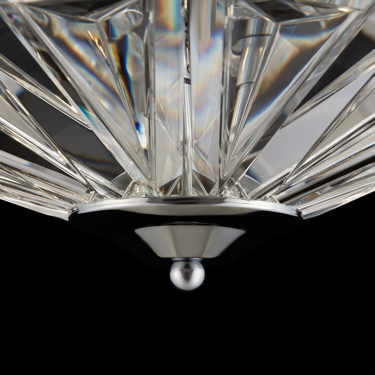 Elegance Chrome Faceted Ceiling Lamp - Neoclassic Collection