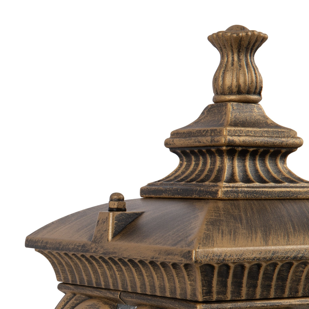 Elegant Black and Gold Fleur Outdoor Landscape Light