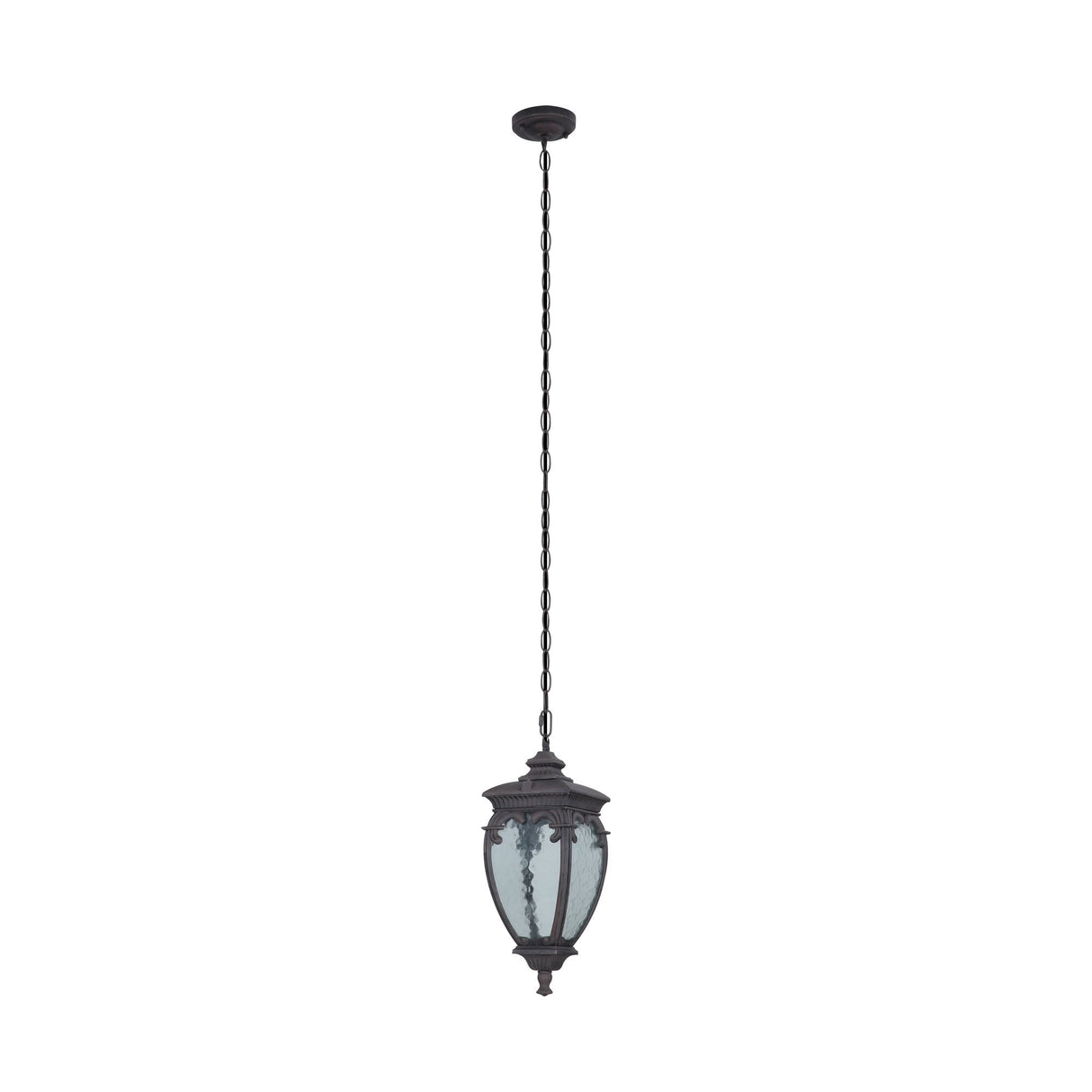 Antique Bronze Outdoor Fleur Pendant Lamp