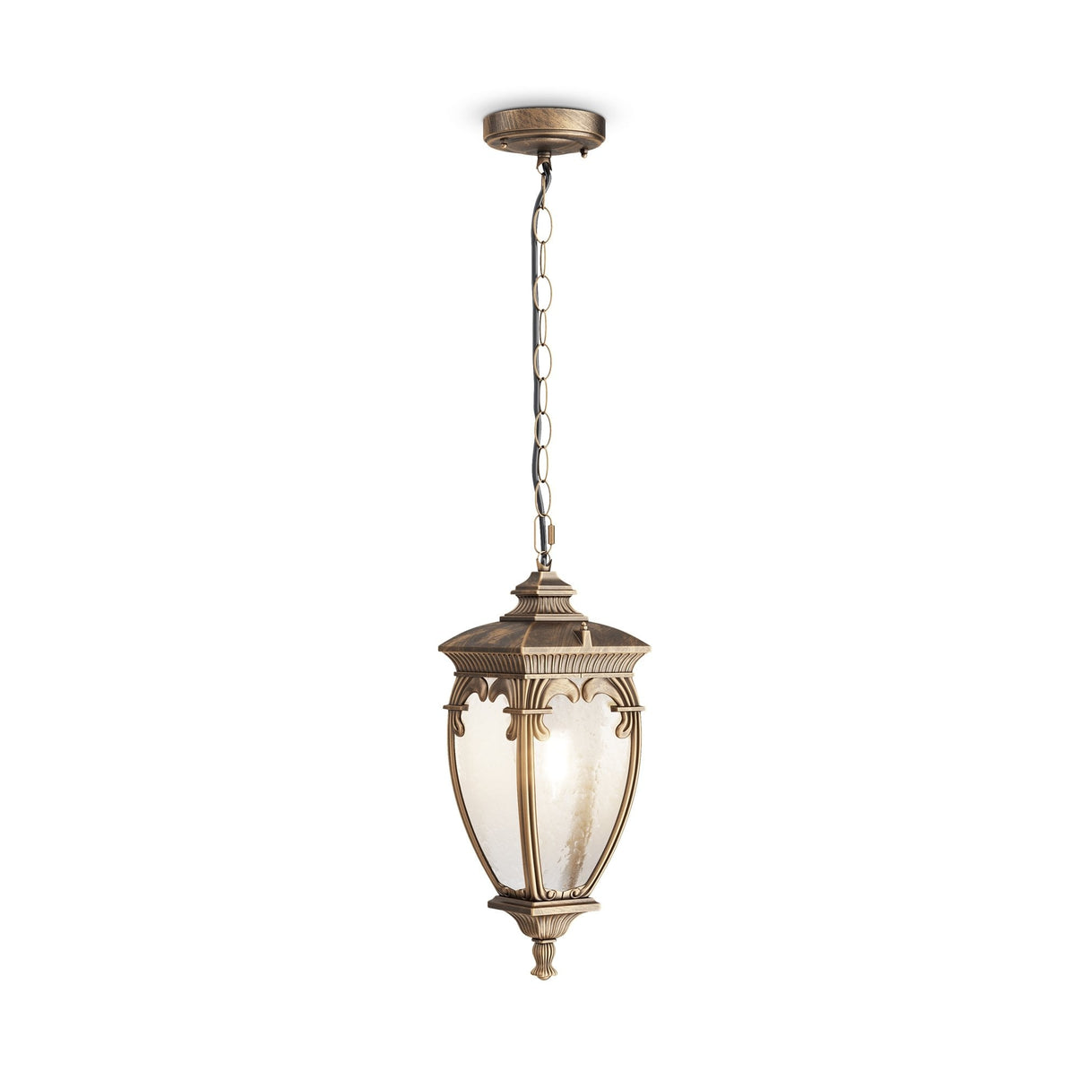 Elegant Black & Gold Fleur Pendant Lamp by Outdoor