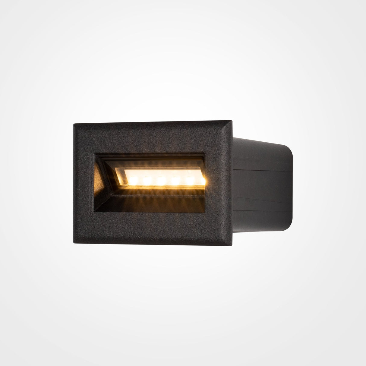 Sleek Black Bosca Outdoor Step Light