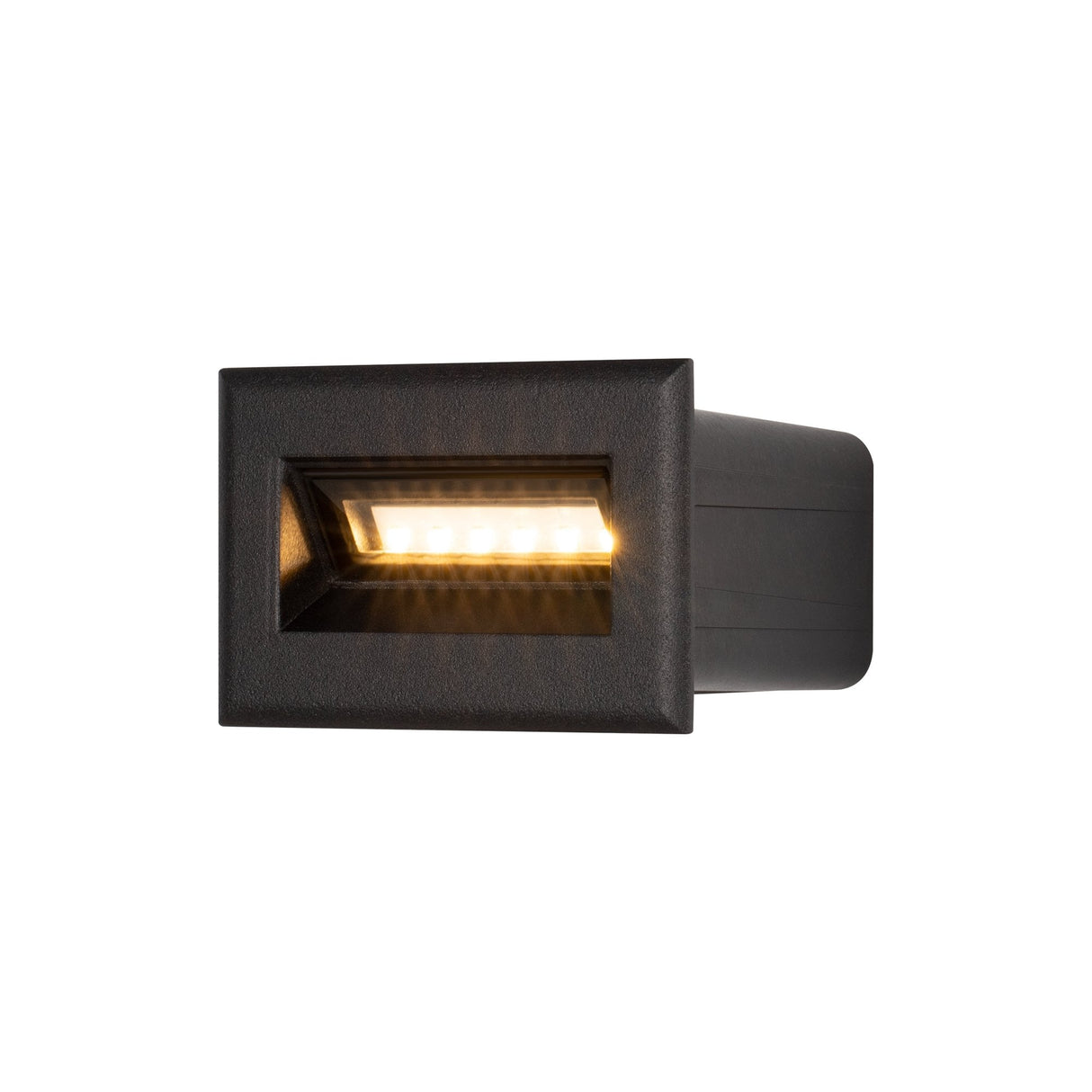 Sleek Black Bosca Outdoor Step Light