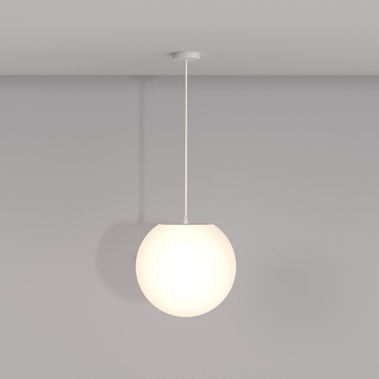 Chic White Spherical Outdoor Pendant Lamp - Erda Collection