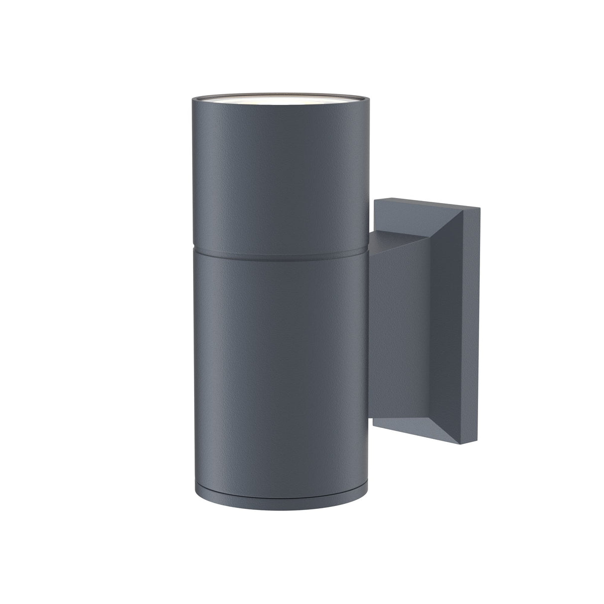 Sleek Grey Bowery Outdoor Wall Lamp