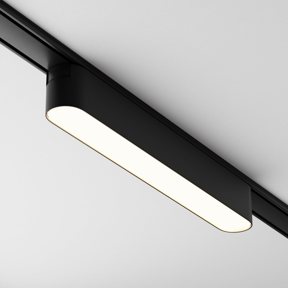 Sleek Black LED Track Lighting System - Radity Basis Series