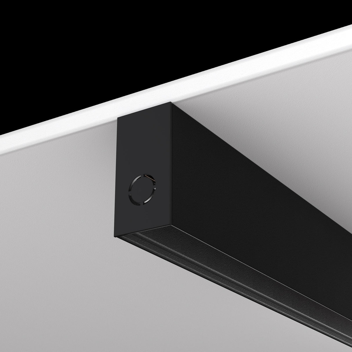 Sleek Black Magnetic Track Lighting System - Exility Collection