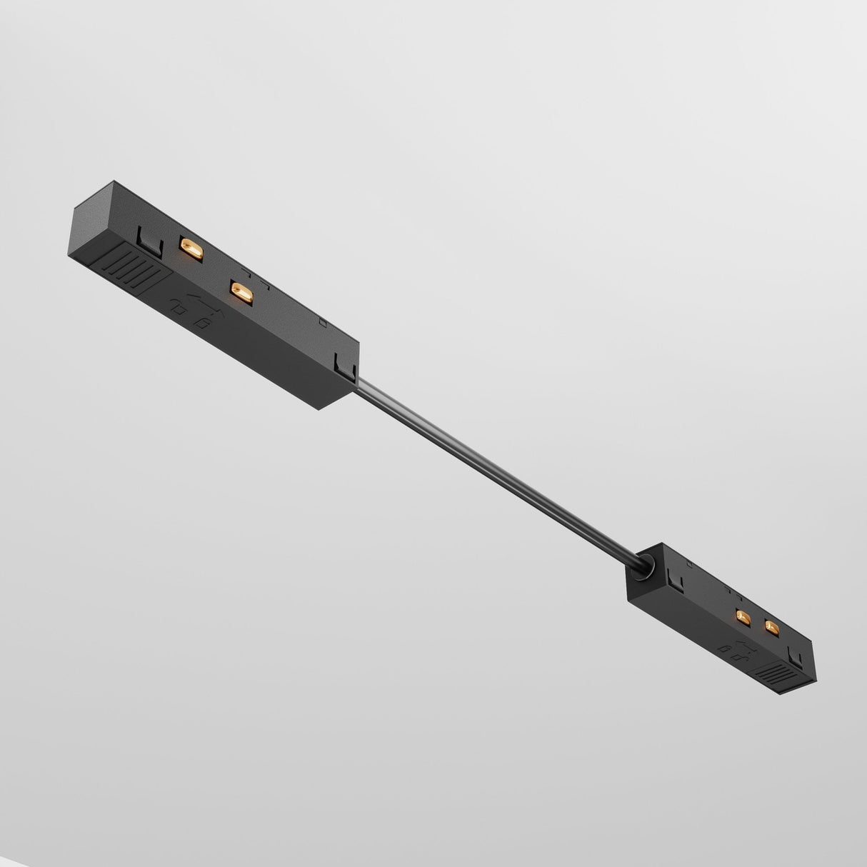 Sleek Black Exility Magnetic Track Lighting Accessory - Maytoni Technical Collection