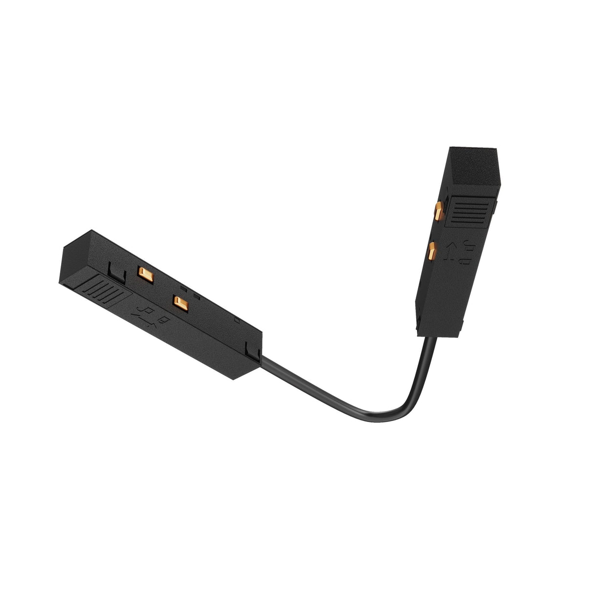 Sleek Black Exility Magnetic Track Lighting Accessory - Maytoni Technical Collection