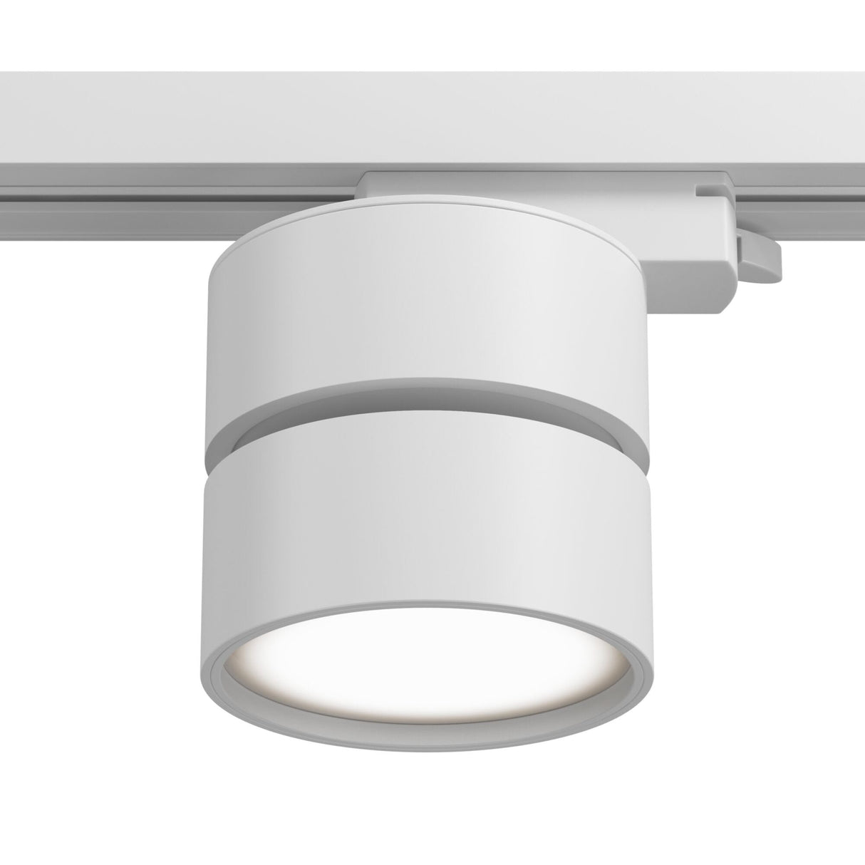 Sleek White ONDA Track Lighting System - 1 Phase UNITY Collection