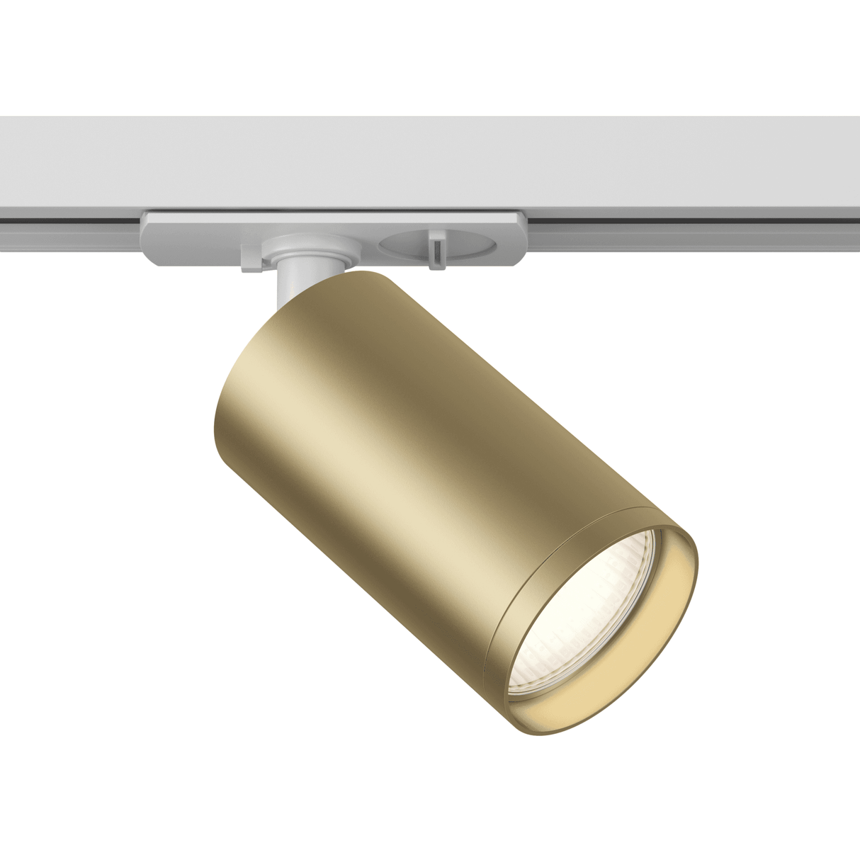 Elegant White and Matte Gold Track Lighting - UNITY Focus S Series
