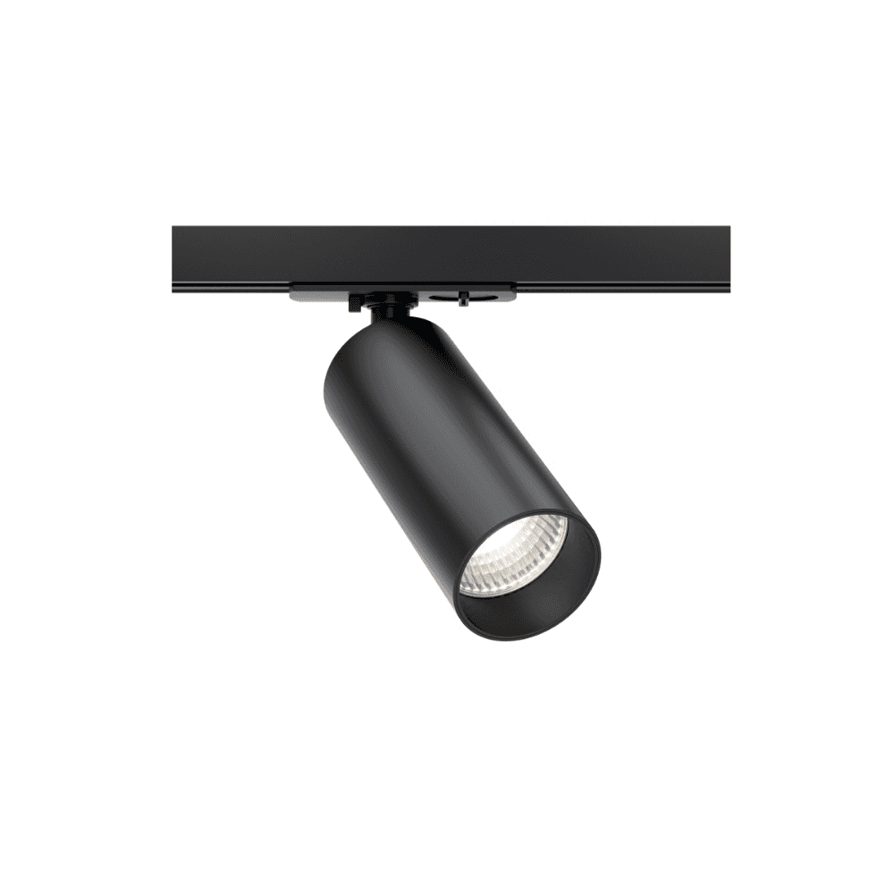 Black UNITY Focus LED Track Light - 1 Phase System