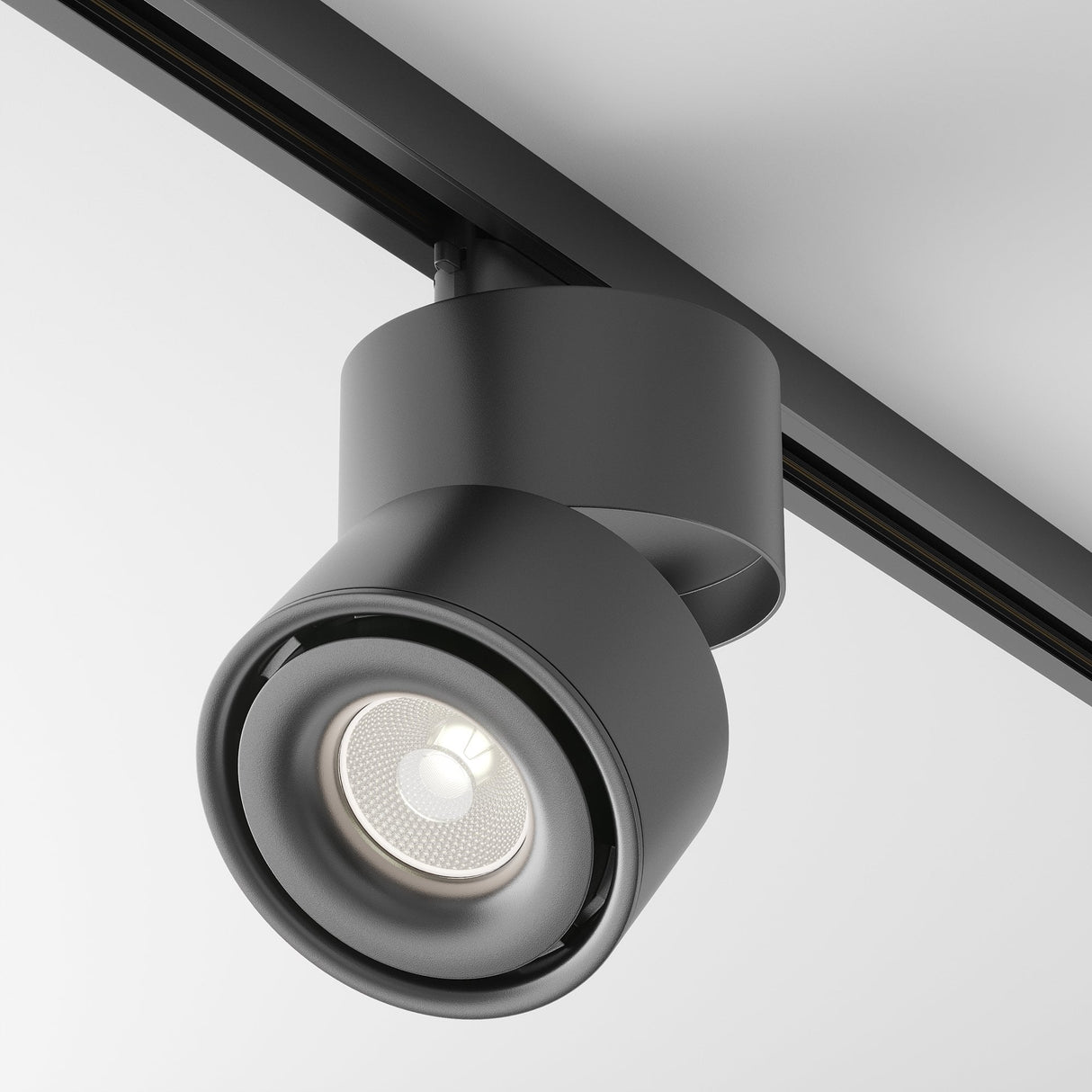 Unity Yin Black Aluminum LED Track Light - 1 Phase System