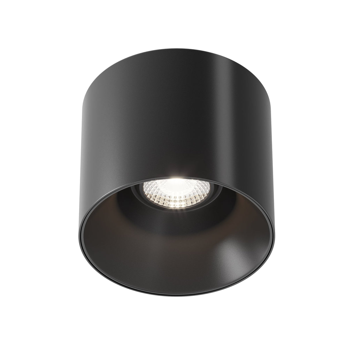 Sleek Black Alfa LED Ceiling Light - Modern Elegance with Dimmable Feature