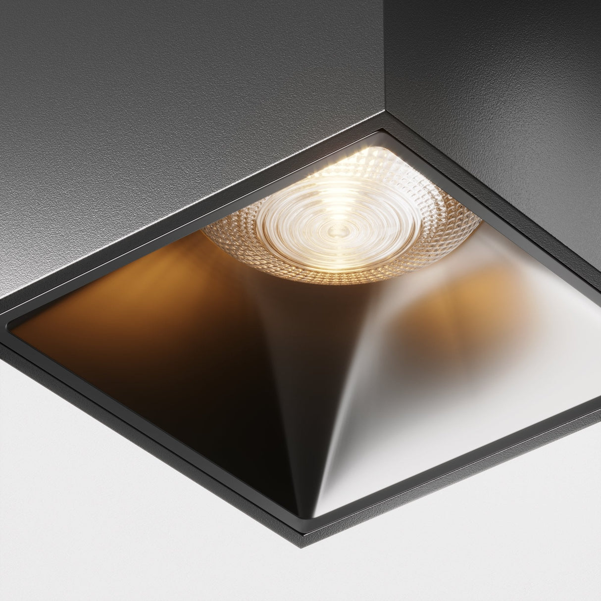 Sleek Black Alfa LED Ceiling Lamp - Modern Illumination