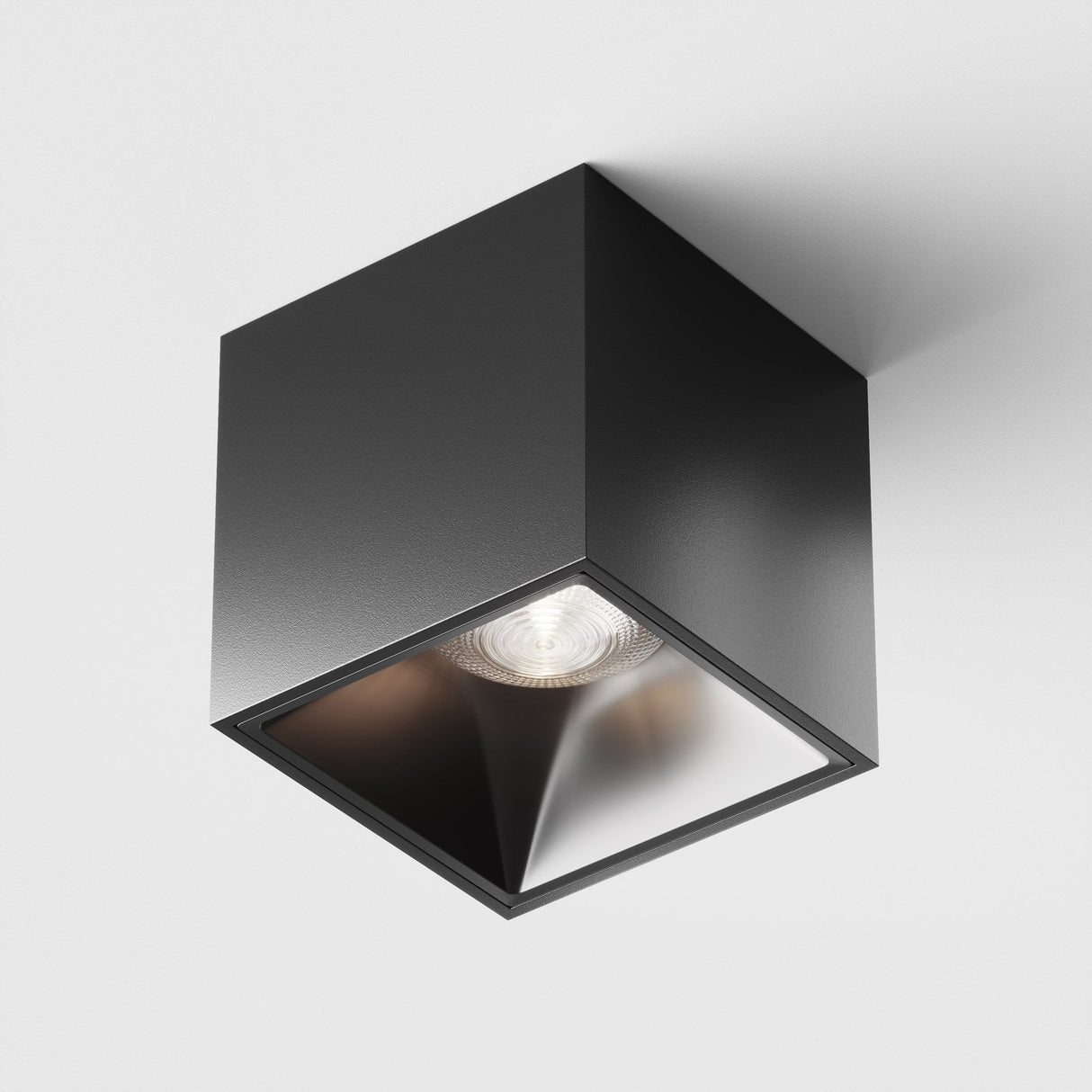 Alfa LED Black Ceiling Lamp - Modern Minimalist Lighting Fixture