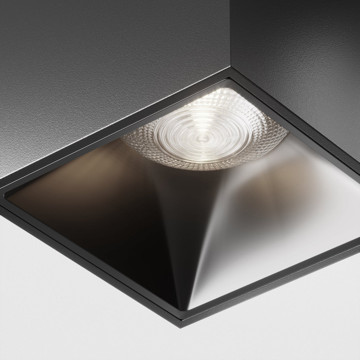 Alfa LED Black Ceiling Lamp - Modern Minimalist Lighting Fixture