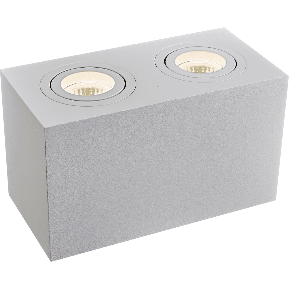White Atom Dual Light Ceiling Lamp
