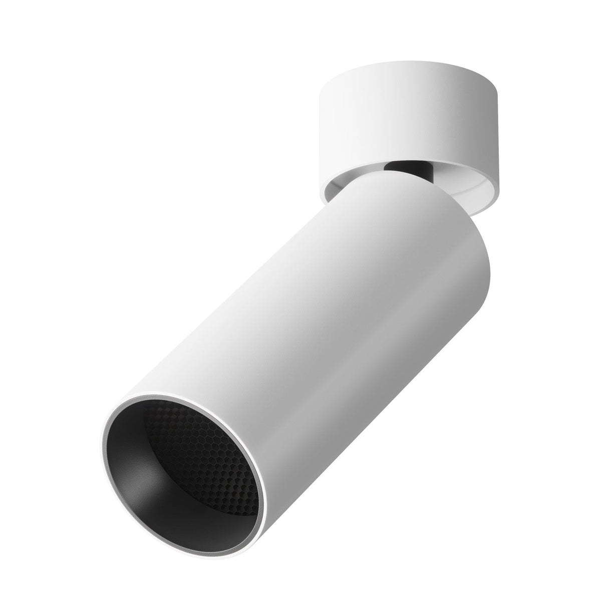Sleek White FOCUS LED Ceiling Lamp by Maytoni Technical
