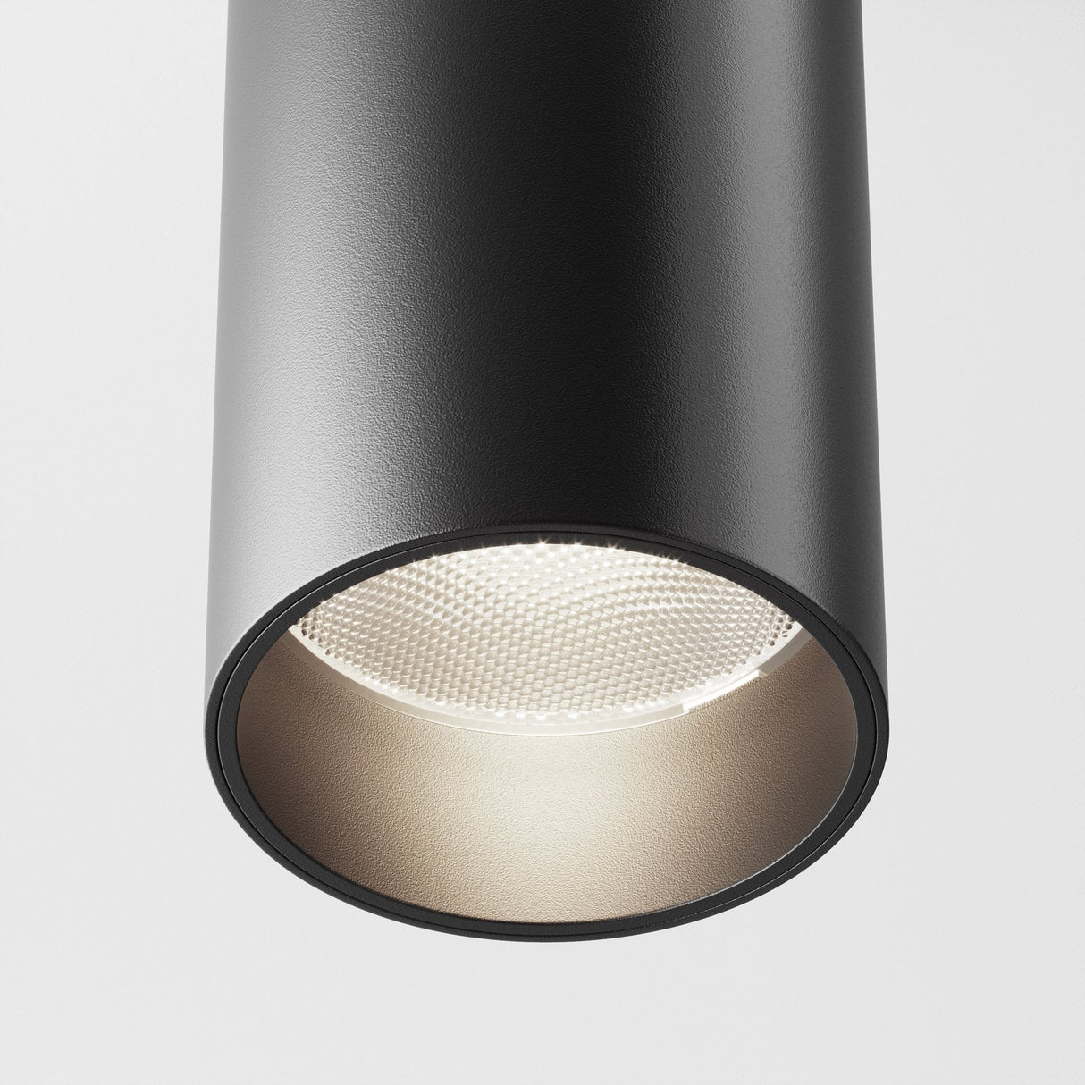 Sleek Black FOCUS LED Ceiling Lamp for Modern Interiors