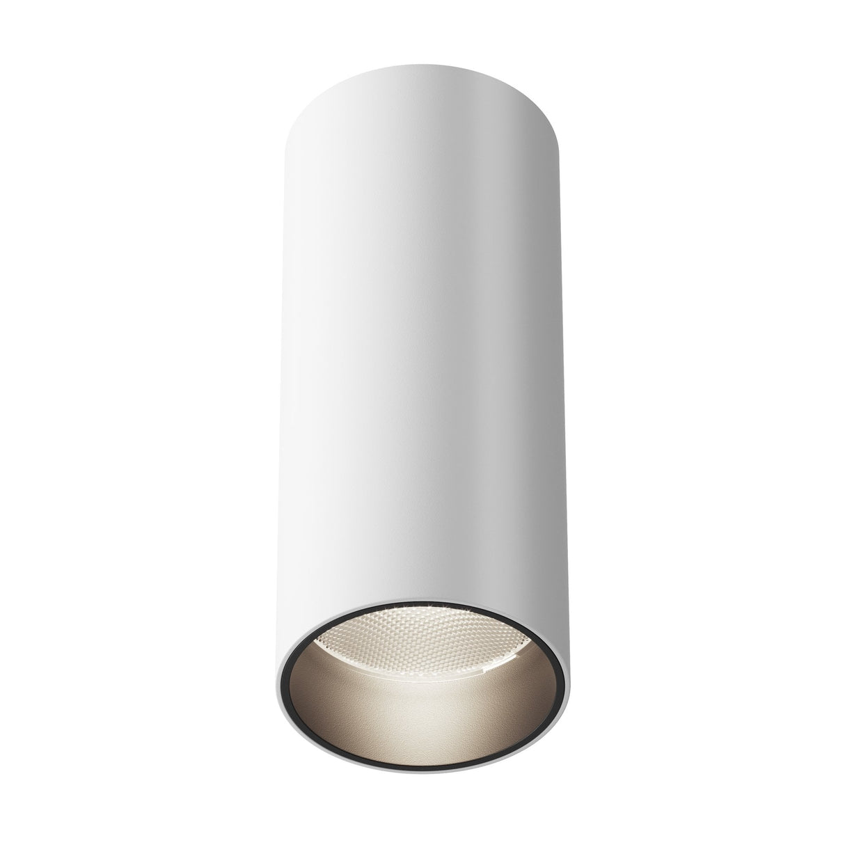 White Aluminum FOCUS LED Surface-Mounted Ceiling Lamp