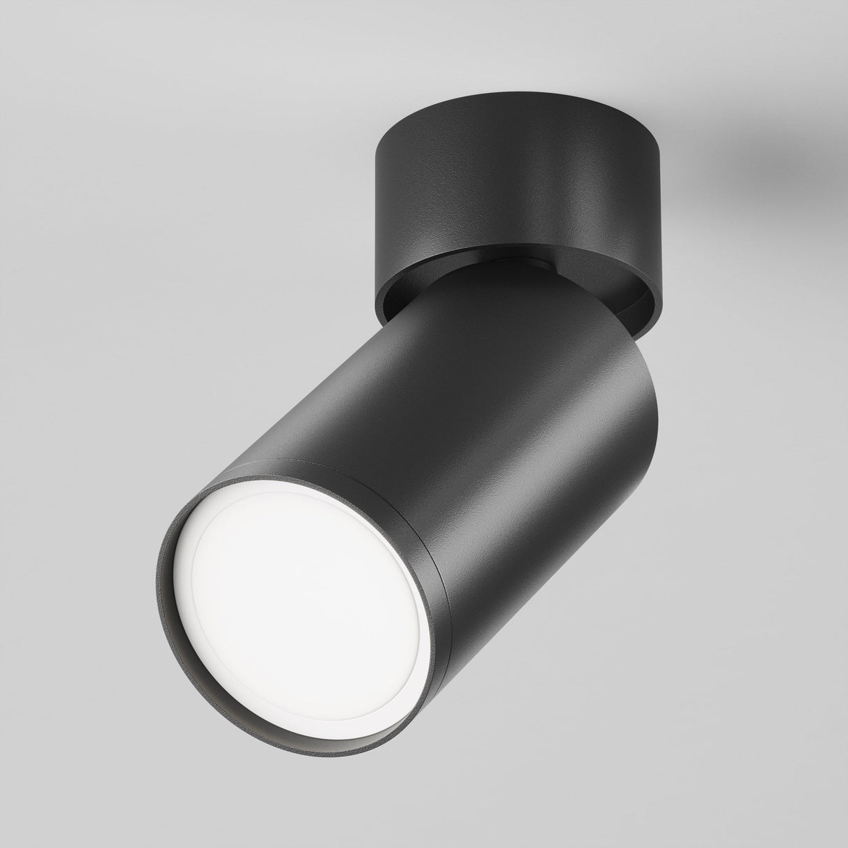 Sleek Black FOCUS S Ceiling Lamp - Modern Elegance in Aluminum